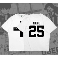 Ubers FC Barou Niko Blue Lock Jersey T Shirt Casual Fashion Crew Neck Short Sleeve Streetwear Men Wo