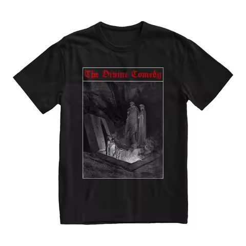 The Divine Comedy by Dante Alighieri T Shirt Literary Gothic Literature Purgatory Inferno Aesthetic
