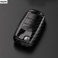ABS Carbon Fiber Car Key Case Cover For VW Volkswagen Golf 4 5 6 7 MK7 Tiguan MK2 SEAT Ateca Leon FR