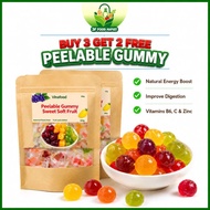 3F Food Peelable Juicy Mixed Fruit Sweet & Sour Gummy Candies