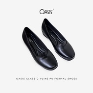 OASIS CLASSIC VLINE PU FORMAL SHOES 2-4118
