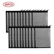 Ready Stock 20pcs Aquarium Filter Bag Media Mesh Bag Reusable Net Bag With Zipper And Nylon Rope For