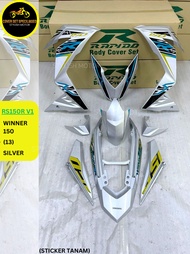 (STICKER TANAM/AIRBRUSH) RAPIDO COVER SET RS150R V1 WINNER 150 (13) SILVER