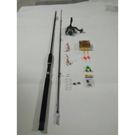 Shimano 2m4 2-piece Fishing Rod Set with full accessories as shown