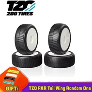 TZO Control Tire TZC10 1/8 RC Buggy Tire Soft High-grip Wide Pin Square Lug Pre Glued Racing Tires X