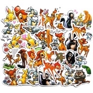 Bambi stickers 60 different silk presses/ Cute Bambi stickers