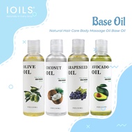 IOILS Pure Coconut/Olive/Grapeseed/Avocado Oil Natural Cold Pressed For Skin Hair Carrier Oil Massage Oil Minyak Badan