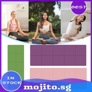 Foldable Yoga Mat 4mm Thick Workout Mat Double Sided Non-slip for Travel Picnics