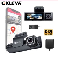 EKLEVA 4K Dash Cam WiFi UHD 3840*2160P Car DVR For Car Surveillance Cameras Video Recorders Dashcam 