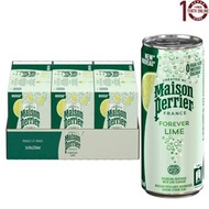 Perrier - Perrier 青檸 法國巴黎青檸味天然有汽礦泉水(罐裝) - 原箱 30 x 250 亳升 [130002C]