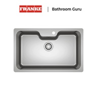 FRANKE Bell Undermount Single Bowl Stainless Steel Sink BCX 110-75TL