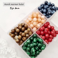 manik marmer bulat 8mm