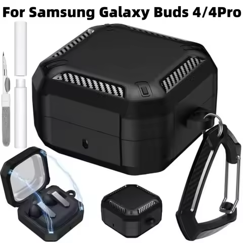 for Samsung Galaxy Buds 4 / Buds 4 Pro Magnetic Locking Lid Protective Case Earphone Accessories for