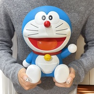 Hot sale Doraemon Piggy Bank Laughing Mouth Normally Open Large Capacity Children's Coin Bank Girl B
