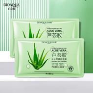 💖Smilelili💖 BIOAOUA Moisturizing Aloe Vera Gel Mask Sheet Packed Moisturizing Moisturizing Refreshing Non-Greasy Sleeping Disposable Mask Hot sales