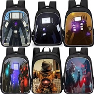 Titan  Man Skibidi Toilet Backpack Cartoon School Backpack For Boys Titan Drill Man Camera Man Speakerman Lunch Bag  Case