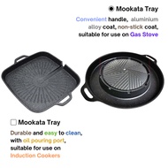 BBQ Mookata Grill Plate Tray for Gas Stove and Induction Cooker