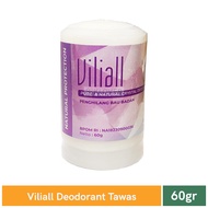 VILI VILIALL Natural Deodorant 60gr Alum - Body Odor Remover - Crystal Deodorant Stone, Safe for Sen