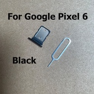 For Google Pixel 6 Sim Tray Slot Holder SD Card Tray Holder Connector Container Repair Parts For Pix