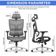 GASMBUY Ergonomic Chair【READY STOCK】4D Handrail and 4D Headrest Home computer gaming chair with Adju