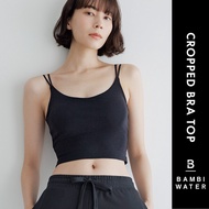 JAPAN PATENTED 24HRS Bra Padded Cropped Short Camisole ｜ Strap Anti-Sagging Top Sleep BAMBI WATER
