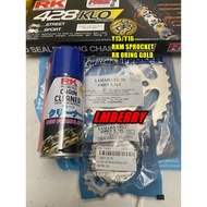 RKM Y15 Y16 SPROCKET RANTAI ORING 428 GOLD Y15 SPOKET 428