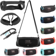 2021 Newest Bluetooth Speaker Case Soft Silicone Cover Skin With Strap Carabiner For JBL Charge 5 Wireless Bluetooth Speaker Bag