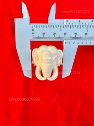 หัวช้าง ตัวกลางสร้อย ขนาด30มิล รับประกันงาช้างแท้100%