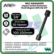 Impact Socket Extension 3/8" NAC NAGAHORI Fixed Magnet (MP) SQ Drive 10mm 12mm 13mm 14mm 310EMP10 31