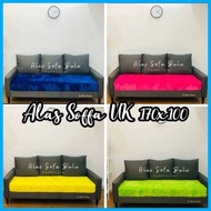 Cod Alas Sarung Sofa Tamu Bulu Rasfur Ukuran 170X100cm Dan 100X85cm 3 2 Seater Tempat Dudukan Alas K