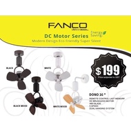 ( FREE DELIVERY ) FANCO DONO 16'' CORNER / WALL CEILING FAN WITH REMOTE CONTROL