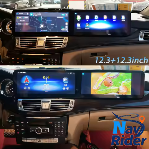 24.6" Dual Screen Android For Mercedes Benz E Class W212 E200 E230 E260 E300 S212 CLS W218 2015-2017