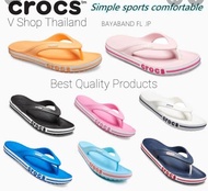 รองเท้าแตะ Crocs BayaBand Flip รองเท้าหูหนีบครอส์ รองเท้าแตะผู้ชาย รองเท้าผู้ชาย Crocs men รองเท้าแตะผู้หญิง รองเท้าผู้หญิง Crocs women