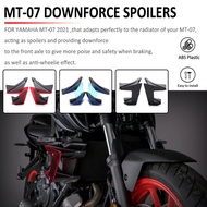 MT-07 2021 NEW Motorcycle Parts Side Downforce Naked Spoilers Fixed Wing Winglet Fairing Wings Defle