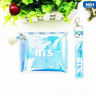 Wallet Women Coin Bag BZY Kpop BTS TWICE EXO Holographic Purse Phone Strap  Lase