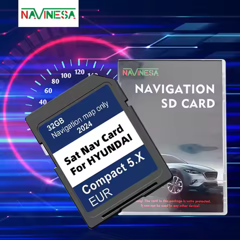 SD Card Europe Turkey Maps GEN5 Navigation for Hyundai i10/i20/i30/i40/Kona/Santa/Tucson Compact 5.X