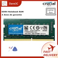 Crucial ddr4 Notebook Memory 4gb 8gb 16gb 3200mhz 2666mhz 2400mhz 2133mhz Laptop RAM
