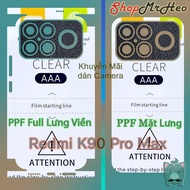 Redmi K90 PPF Flexible Sticker | K90 Max | K90 Pro Max | K90 Ultra - Full Back Edge - Clear / Matte