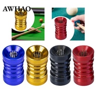 [AWHAO] Billiard Cue Tip Repair Shaper Lightweight Aluminum Steel Pool Stick Shaper Polisher Cue Acc