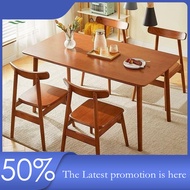 Dining Table Ka And Chair Combination Modern Minimalist Solid Wood Table Simple Table Dining Room Fu