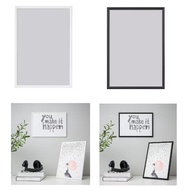YLLEVAD Frame, white / black 21x30 cm