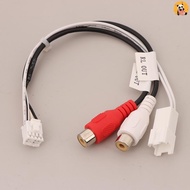 [CO] 8P RCA RR RL Audio Output MaleFemale Plug Cable Android Car Radio Multimedia Universal TS10 TS1
