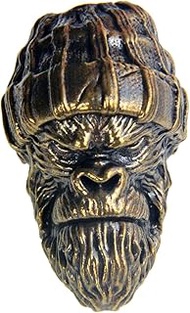 Knife Lanyard Beads, Paracord Beads, Skull Beads,Hand Casted Copper Charm,for EDC DIY Paracord Acces