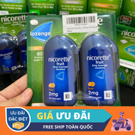 Kẹo ngậm cai thuốc_lá Nicorette Cools Lozenges 4mg-80 pieces-Nicorette Cools Nicotine Icy Mint Fast