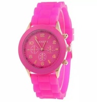 WATCH Jam Tangan Geneva Wanita Jelly Karet Rubber