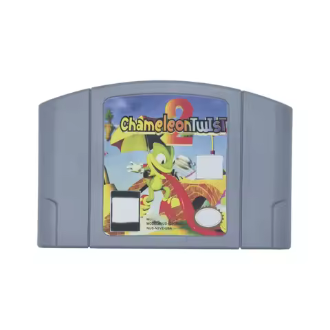 US Version 64 Bit Console Chameleon Twist 2 N64 Video Games Cartridge Gifts Toys