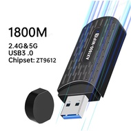 KEBETEME 1800Mbps Adaptador Wifi 6 Usb 3.0 Adapter 5Ghz AX1800 PC Ethernet Dongle AC600 Network Card