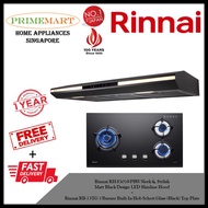 Rinnai RH-S3059-PBW LED Slimline Hood + Rinnai RB-73TG 3 Burner Built-in Hob *BUNDLE DEAL - FREE DELIVERY