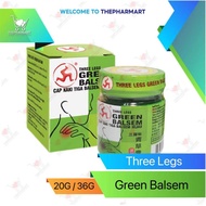 Three Legs Green Balsem (20G/ 36G) Cap Kaki Tiga Balsem Hijau
