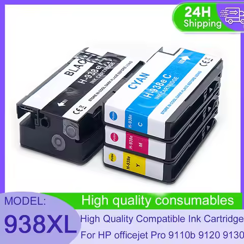 Vilaxh 938XL 938 XL Ink Cartridge Compatible for HP938 for HP938 XL For HP officejet Pro 9110b 9120 